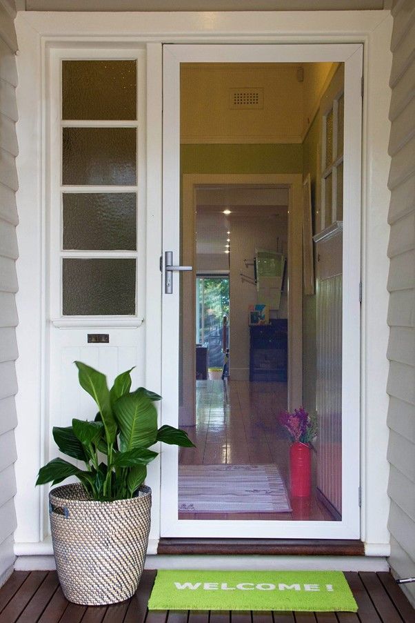 Heavy-Duty Screen Door with Reliable Mesh Security Screens A very sturdy screen door designed with a robust mesh security screen for maximum safety.